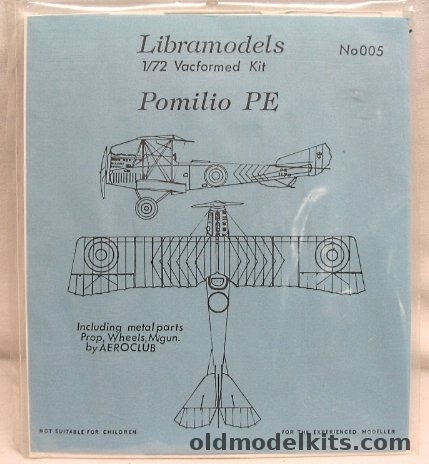 Libramodels 1/72 Pomilio PE, 005 plastic model kit